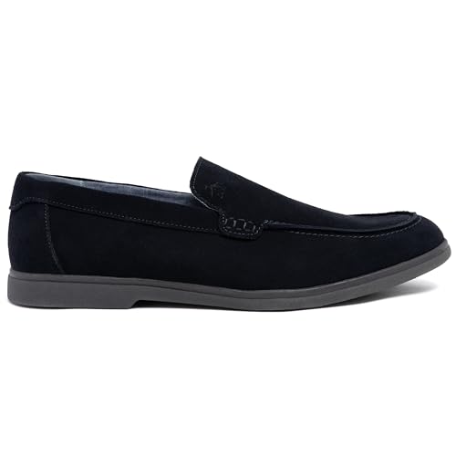 Original Penguin Men's Suede Driving Shoes Slip-On Loafers Casual Moc Toe Moccasins with Cushioned Footbed and Contrast Stitching - Rayne - Navy - Size 11 by Original Penguin - Used condition - Image 2