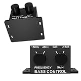 per rca Sorgente Stereo Switcher con controllo dei bassi regolabile per sistemi audio auto, alimentazione 12V, alloggiamento ABS, manuale a 2 posizioni per interruttore a levetta