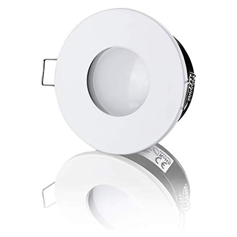 lambado® LED Spots Flach für Badezimmer IP65 in Weiss Cover