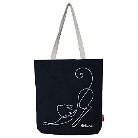 Hello-Bags Bolso Totebag GATUNA Crudo/Negro Cover