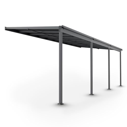 Juskys Terrassenüberdachung Borneo 6x3 m — Sonnenschutz aus...