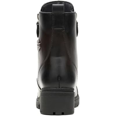 Harley-Davidson FOOTWEAR Womens Amherst Short Casual Boots Ankle Low Heel 1-2