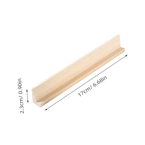 Toyvian 6pcs Wooden Domino Trays Natural Domino Tray Holders Domino Organizer Desktop Domino Stand Rummy Rack Domino Tiles Holders for Mexican Train Game