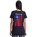 Under Armour Women's Freedom Flag Short Sleeve T Shirt, (410) Midnight Navy / / Steel, Small