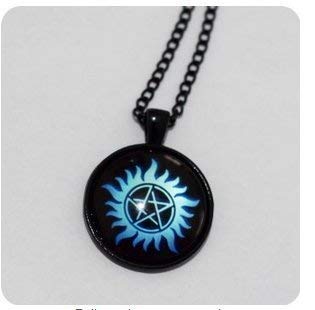 Supernatural Anti Possession Pentagram Choker, Pentagram Necklace, Supernatural Necklace, Supernatural Pendant, Anti Possession Necklace