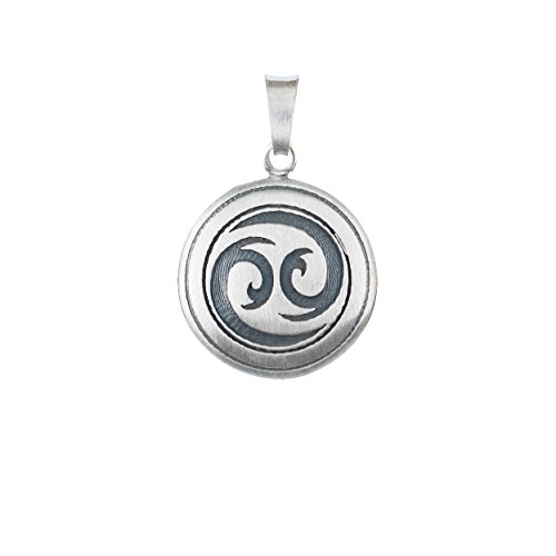 Tribal Sternzeichen-Anhänger Krebs aus 925 Silber 22.6 – 22.7