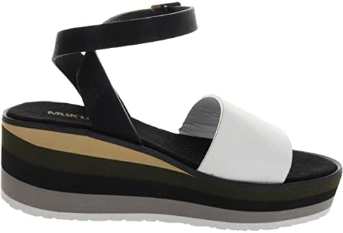 MUK LUKS Women's Groove Time Platform Sandal, Multi, 10 | Image 1