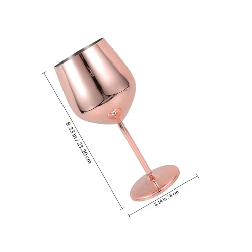 Copa de champán de acero inoxidable rojo de 530ml para eventos 3