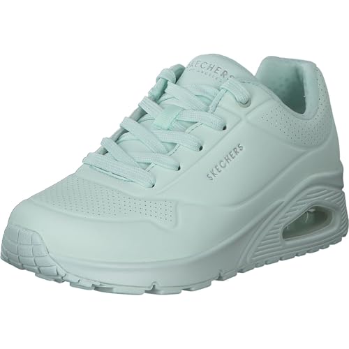 Skechers Damen Uno Frosty Kicks Sneakers, Mint Durabuck Textile Trim, 39 EU