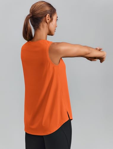 Image of PINSPARK Workout Tank Tops for Women UPF 50+ Side Slits Athletic Gym Shirt