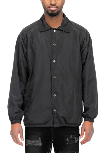 WEIV GEAR Men's Full Zip Hooded Lightweight Windbreaker Anorak Jacket