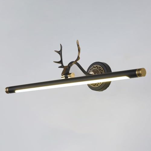 Appliques murales réglables en cuivre et design de cerf vintage pour miroir prestigieux
