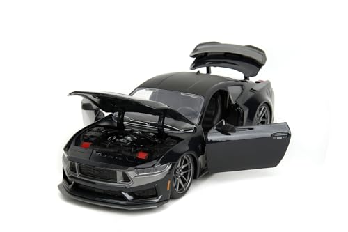 Image of 2024 Mustang Dark Horse Muscle Car, Black - 35278-1 /24 Scale Diecast Model Car