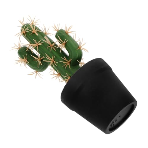 Alipis Tuna en Maceta Falso Plantas Artificiales Mini Planta Artificial bonsais Artificiales Planta de Cactus Artificial decoración de Cactus de Dibujos Animados el plastico Dark Green