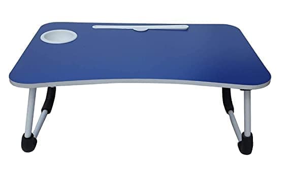 Image of Super Soft Glace Office Table for Home /Writing Desk for Office /Folding Table for School /Folding Study Table /Work from Home (BLUEEE)
