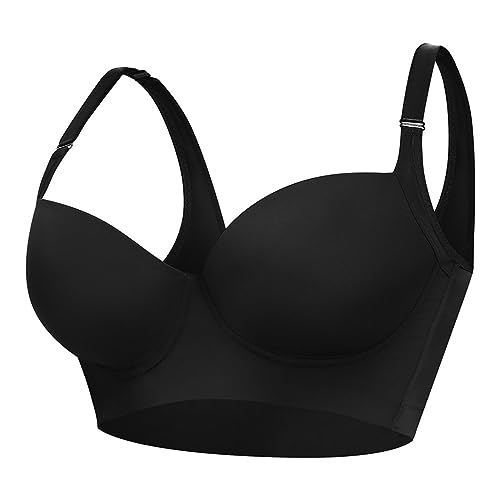 Soutien-gorge compression anti-douleur grand bonnet noir