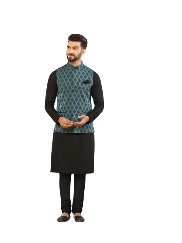 Kurta Churidar olive avec veste homme pour mariage et fêtes