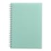 A5 Notebook Spiral Matte Lime Dotted Wirebound Dot Grid 80 Sheets (Blue)