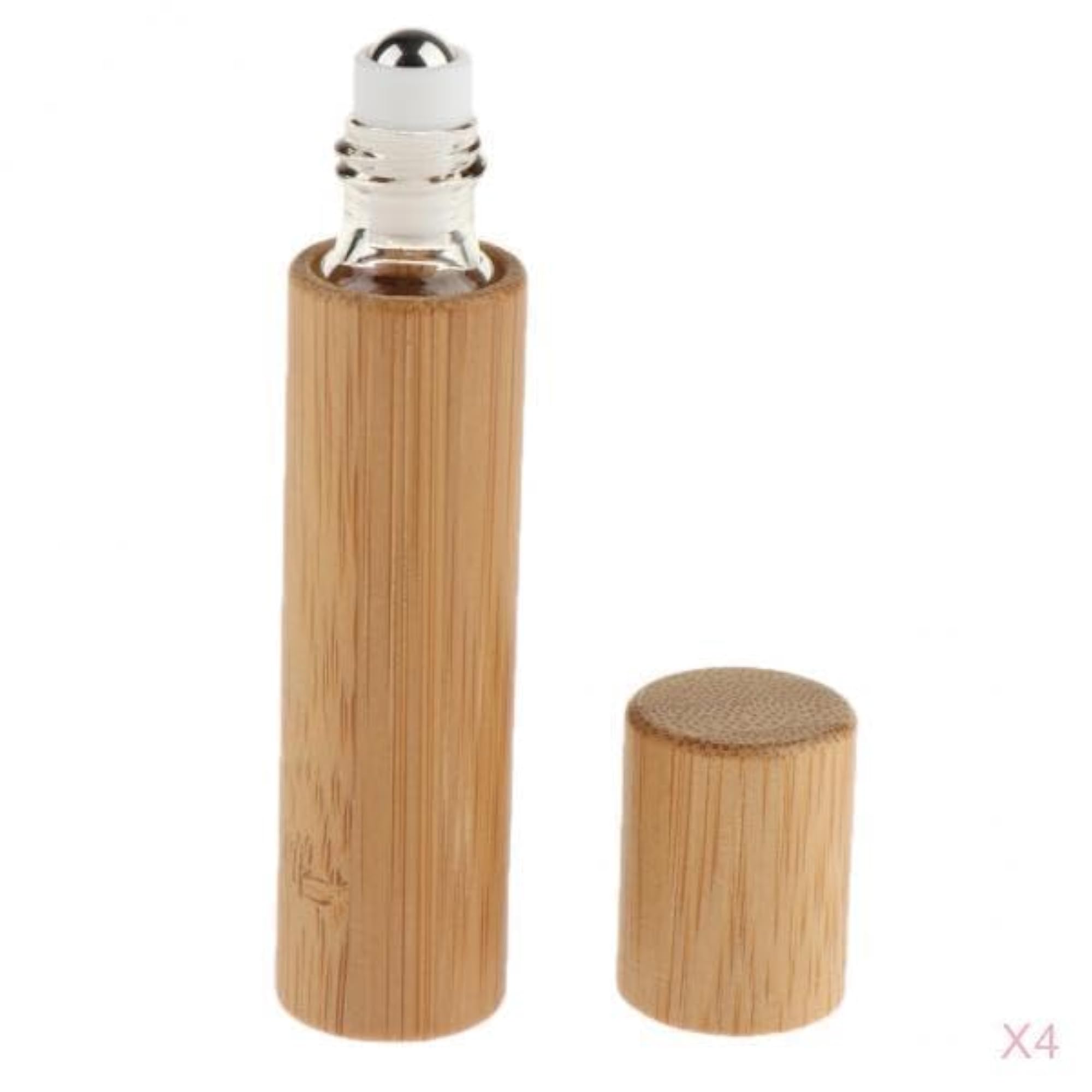 10ml Natural Bamboo Refillable Empty Sample Essential Oil Bottles