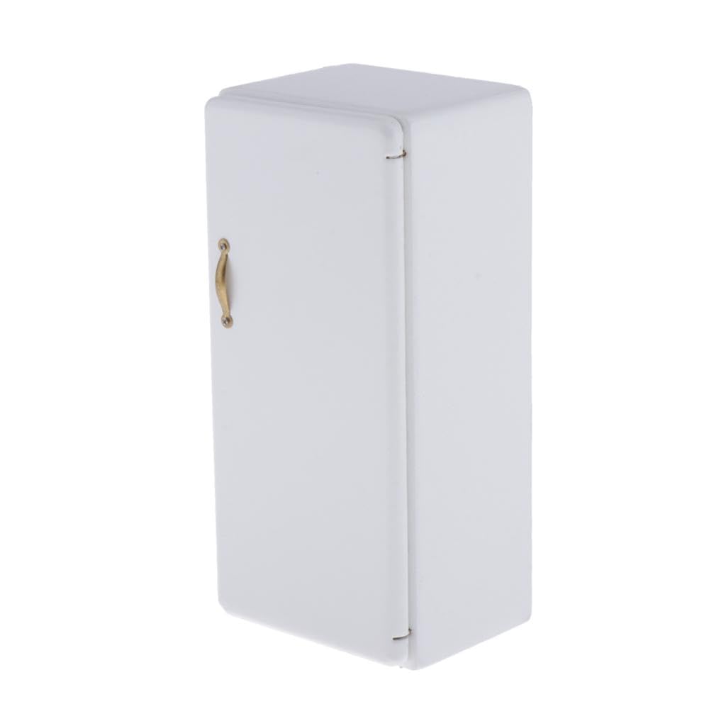Mini Frigo Giocattolo In Legno Bianco Per Cucina