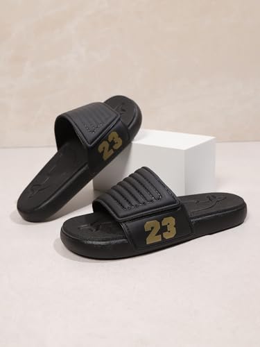 Image of DREAM LAKE Men's Sport Slide Sandals, Flexible Midsole, Casual Beach Slides