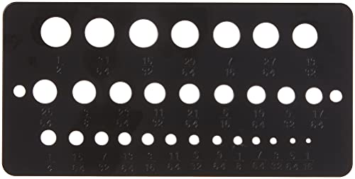 Irwin Drill Bit Gauge, 1/16-To-1/2-Inch, 29-Hole (12092) #TOP1