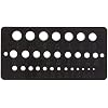 IRWIN Drill Bit Gauge, 1/16-to-1/2-Inch, 29-Hole (12092)