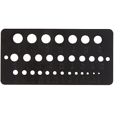 IRWIN Drill Bit Gauge, 1/16-to-1/2-Inch, 29-Hole (12092)