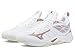 Mizuno Women's Wave Dimension Volleyball Shoe, White-Rose Gold, 10