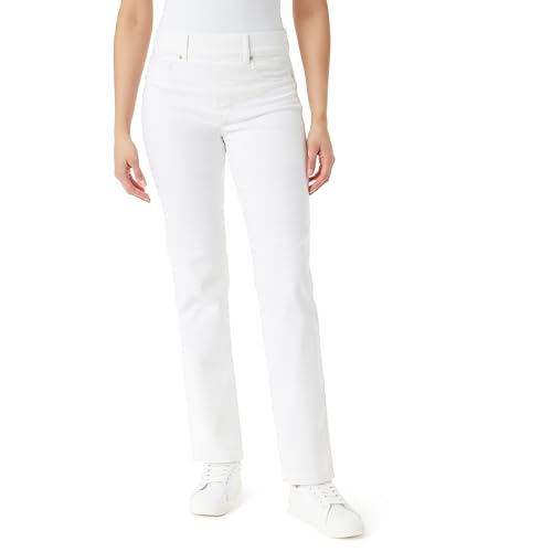 Image of Gloria Vanderbilt Womens Shape Effect Pull on High Rise Straight Leg Jean Standard