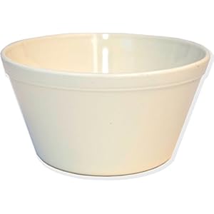 Carlisle FoodService Products Reusable Plastic Bowl Bouillon Cup, Soup Bowl for Home and Restaurant, Melamine, 8.4 Ounces, White, (Pack of 48)
