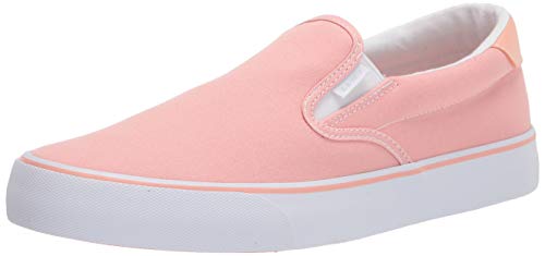 Lugz Women's Clipper Classic Slip-on Fashion Sneaker, Pink/White, 7.5