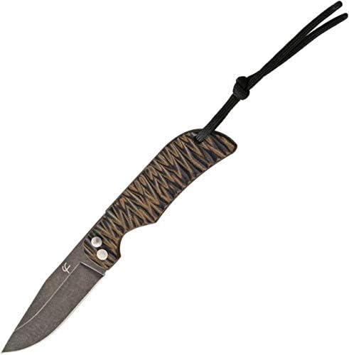 Fred Perrin FRDPBG10BR Neck Brown Folding Knife Pocket Folder