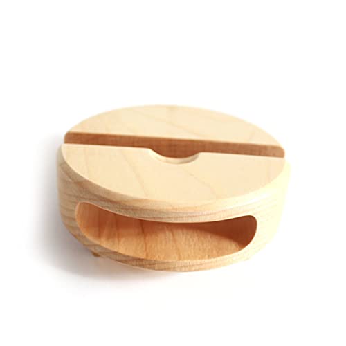 FONDOTIN Soporte De Madera Altavoz USB para Teléfono Amplificador Escritorio Casa Oficina y Dormitorio