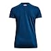 Under Armour Womens Tech V-Neck Short-Sleeve T-Shirt, (426) Varsity Blue / / Metallic Silver, X-Small