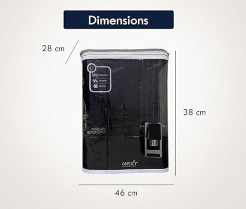 Image of Alora Body Protective Cover Compatible with Aqua 2090 Copper RO+UV+TDS water Purifier Model (Black)