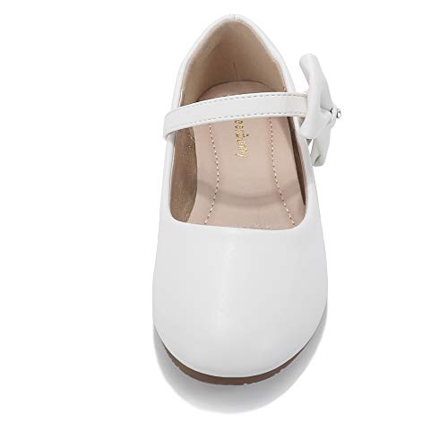 DeerBunny Girls Mary Jane Ballerina Flat Bowknots Dress Shoes(Toddler/Little Kid)3