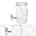 CANIGHT Dispensador de Bebidas Frío de 1 L Grifo Depósito de Vidrio para Jugo y Vino Tapa Sellada para Conservar Frescura Uso en Bar y Hogar Imagen de CANIGHT Dispensador de Bebidas Frío de 1 L Grifo Depósito de Vidrio para Jugo y Vino Tapa Sellada para Conservar Frescura Uso en Bar y Hogar