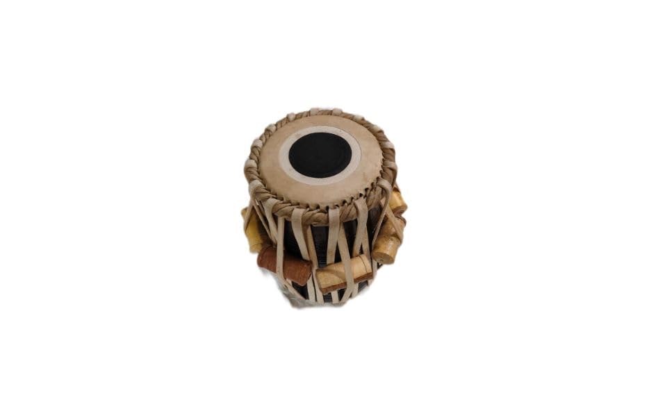 Image of Hand-made Tuned Dayan Tabla with Cushions and Covers, Special Handmade Puddis (drum-heads)
