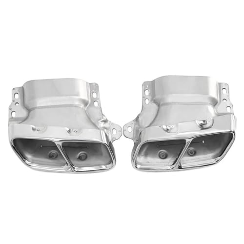 Embouts d'échappement Mercedes Benz W176 W177 A45 CLA45 en acier inoxydable argent