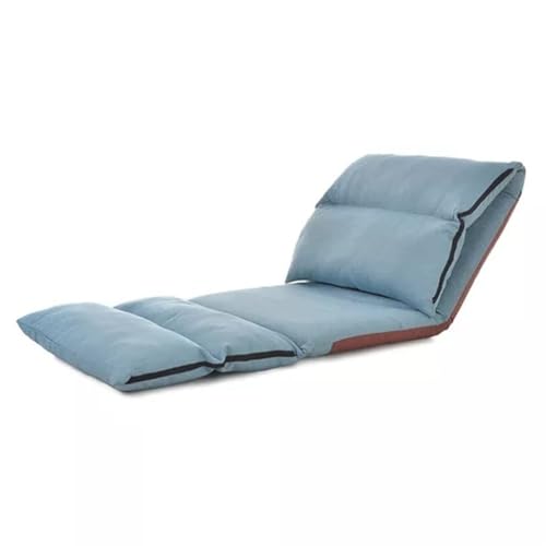 Tumbona plegable – Silla columpio tapizada ajustable para oficina en casa y sala de estar – Sofá cama compacto