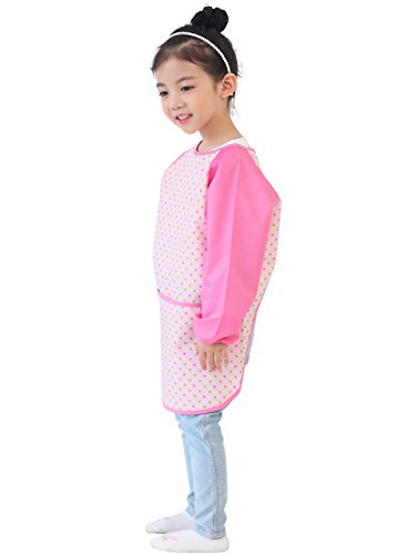 image for Plie Kids Painting Apron – Waterproof Long Sleeve Art Smock for Todd