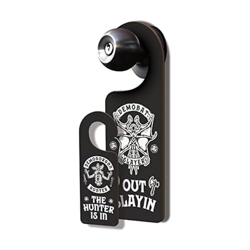 Genuine Fred Stranger Things, Do Not Disturb Sign, Double-sided, Demogorgon Hunter, Multicolor