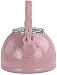 Calypso Basics by Reston Lloyd Harmonic Hum Whistling Teakettle with Glass Lid, 2.2-Quart, Pink