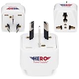 Premium US to Australia & New Zealand Power Adapter Plug (Type I, 3 Pack, Grounded)