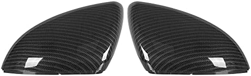 X AUTOHAUX Carbon Fiber Mirror Covers For BMW E90 2005-2008 – Pair Of Exterior Rear View Mirror Caps - View #2