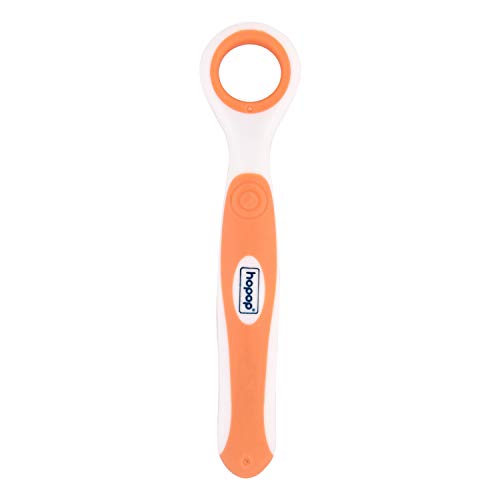 Image of Hopop BPA Free Tongue Cleaner Toothbrush 100% Safe For Kids Age From 1-3 Years (1 Pc, Orange)
