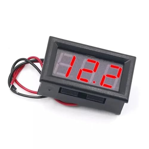 Voltmètre LED DC 4.7-30V bleu haute précision pour auto et moto - 6