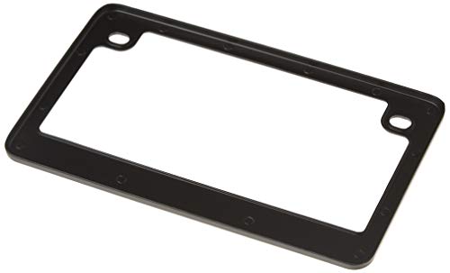 Custom Frames 92774 Matte Black Dealer Frame Motorcycle License Plate Frame #TOP3