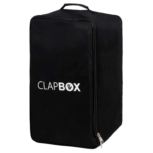 Image of Clapbox Adjustable Snare Cajon CB40 Blue WITH BAG, Birch Wood (H:50 W:30 L:30) - 3 Internal Snare